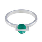 Lakshmi Romantic Green Solitaire Ring Indian Emerald Green