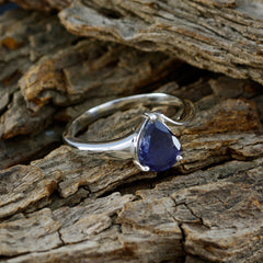 Scarlett Love Blue Solitaire Ring
