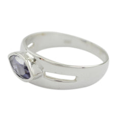 Nisa Trendy Blue Solitaire Ring