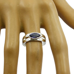 Nisa Trendy Blue Solitaire Ring