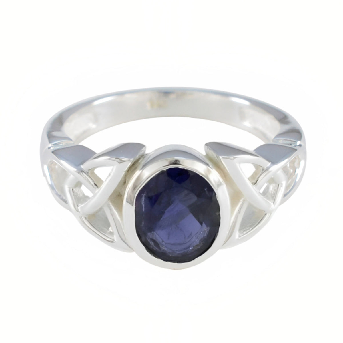 Kennedy Traditional Blue Solitaire Ring Iolite Blue