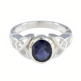 Kennedy Traditional Blue Solitaire Ring Iolite Blue