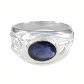 Penelope Fairytale Blue Solitaire Ring Iolite Blue