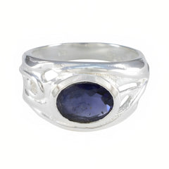 Penelope Fairytale Blue Solitaire Ring Iolite Blue