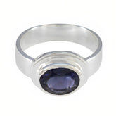 Sophia Fairytale Blue Solitaire Ring Iolite Blue