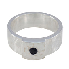 Bianca Signet Blue Solitaire Band Iolite Blue