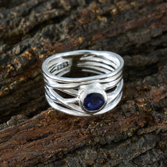 Dayana Rope-Wire Blue Solitaire Band