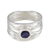 Dayana Rope-Wire Blue Solitaire Band Iolite Blue