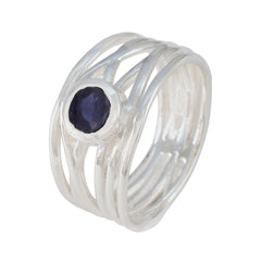 Dayana Rope-Wire Blue Solitaire Band