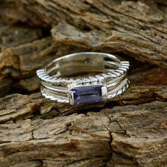 Hanna Twist Blue Solitaire Band