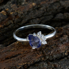 Min-seo Abstract Blue Halo Ring