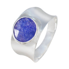 Emma Armor Blue Solitaire Band