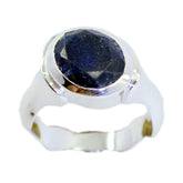 Ayesha Romantic Blue Solitaire Ring Indian Blue Sapphire Blue