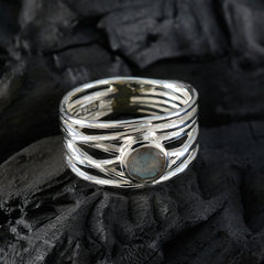 Lily Rope-Wire Grey Solitaire Band