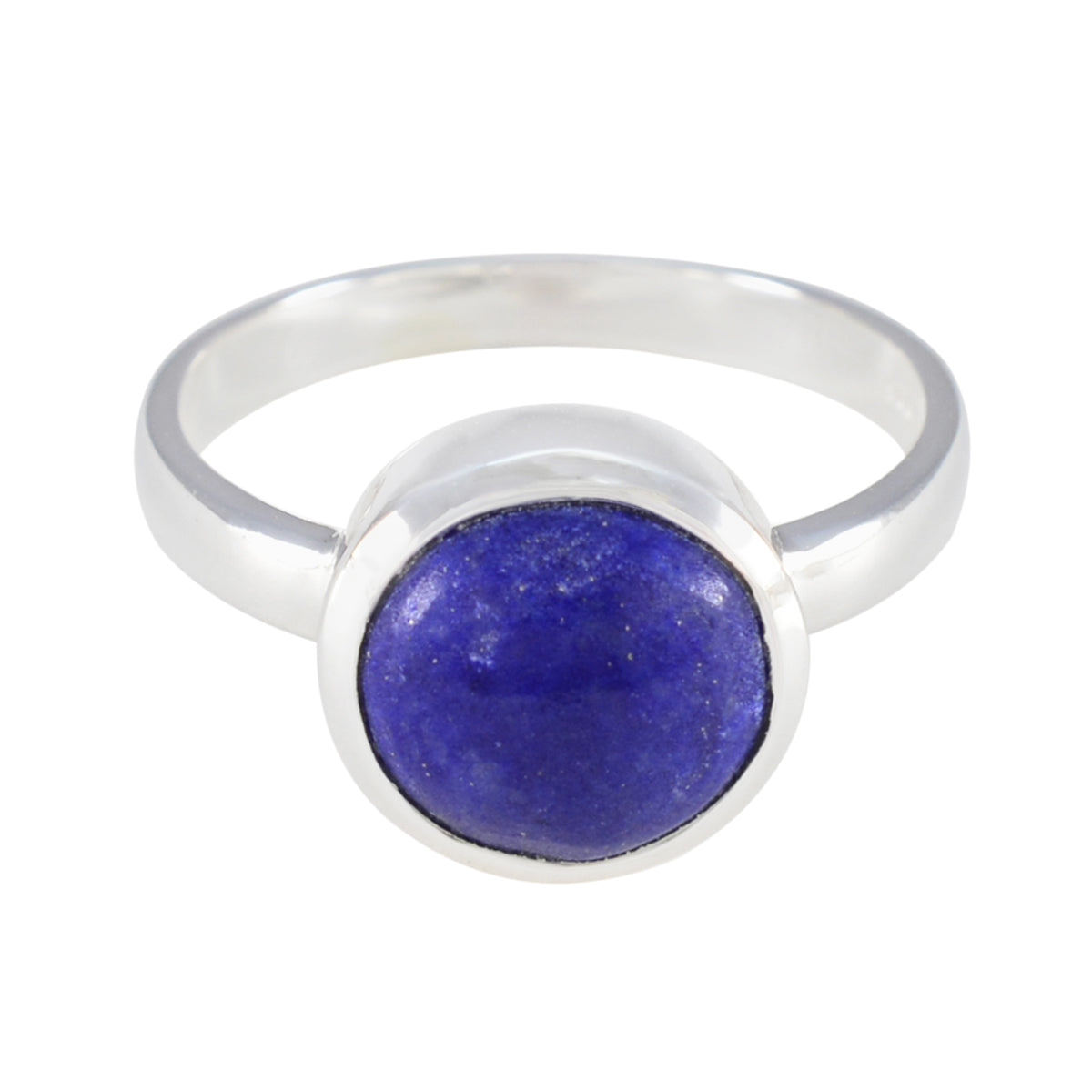 Evelyn Romantic Blue Solitaire Ring Lapis Lazuli Blue
