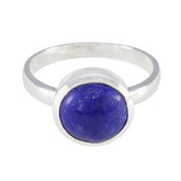 Evelyn Romantic Blue Solitaire Ring Lapis Lazuli Blue