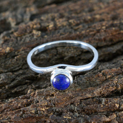 Layla Trendy Blue Solitaire Ring with Lapis Gem