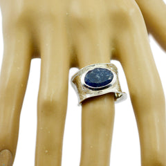 Bella Oversized Blue Solitaire Band