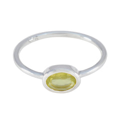 Harper Sophisticated Yellow Solitaire Ring Lemon Quartz Yellow