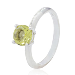 Aurora Sophisticated Yellow Solitaire Ring