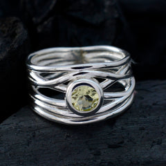 Putri Rope-Wire Yellow Solitaire Band