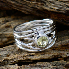 Putri Rope-Wire Yellow Solitaire Band