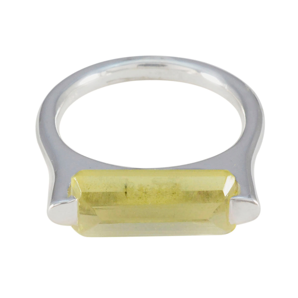Ellie Fairytale Yellow Solitaire Ring Lemon Quartz Yellow