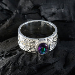 Maya Twist multicolor Solitaire Band