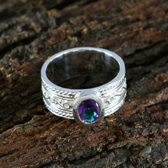 Maya Twist multicolor Solitaire Band