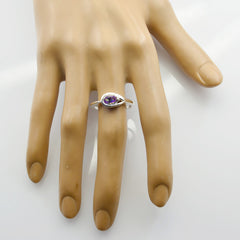 Sakura Multicolor Solitaire Ring with Elegant Design