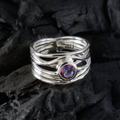 Elena Rope-Wire multicolor Solitaire Band