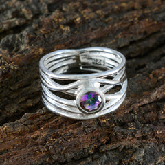 Elena Rope-Wire multicolor Solitaire Band