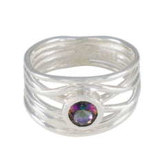 Elena Rope-Wire multicolor Solitaire Band Mystic Quartz Multicolor