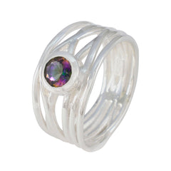Elena Rope-Wire multicolor Solitaire Band