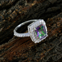 Camila Multicolor Halo Ring with Sparkling Stones