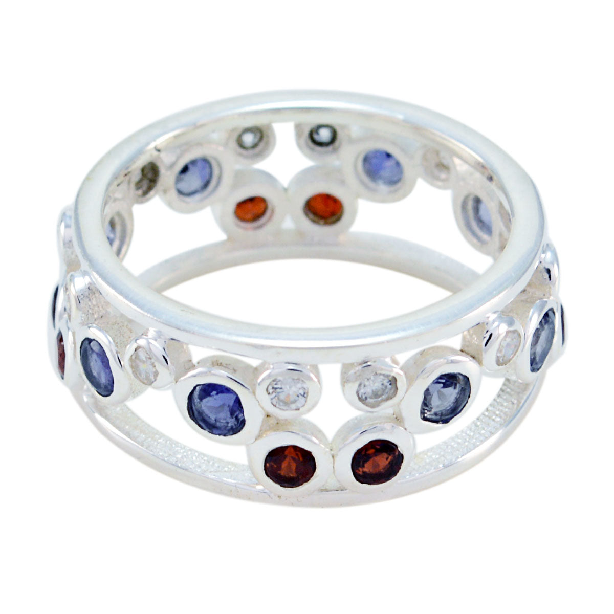 Genesis Bubble multicolor multiple Band Multi Stone Multicolor