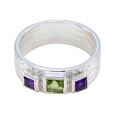 Natalia Boho multicolor Trilogy Band Multi Stone Multicolor