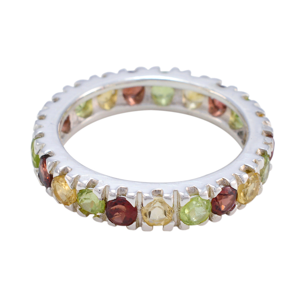 Meera Eternity multicolor multiple Band Multi Stone Multicolor
