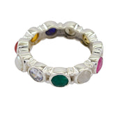 Andrea Eternity multicolor multiple Band Multi Stone Multicolor