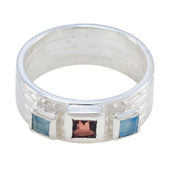 Saanvi Boho multicolor Trilogy Band Multi Stone Multicolor