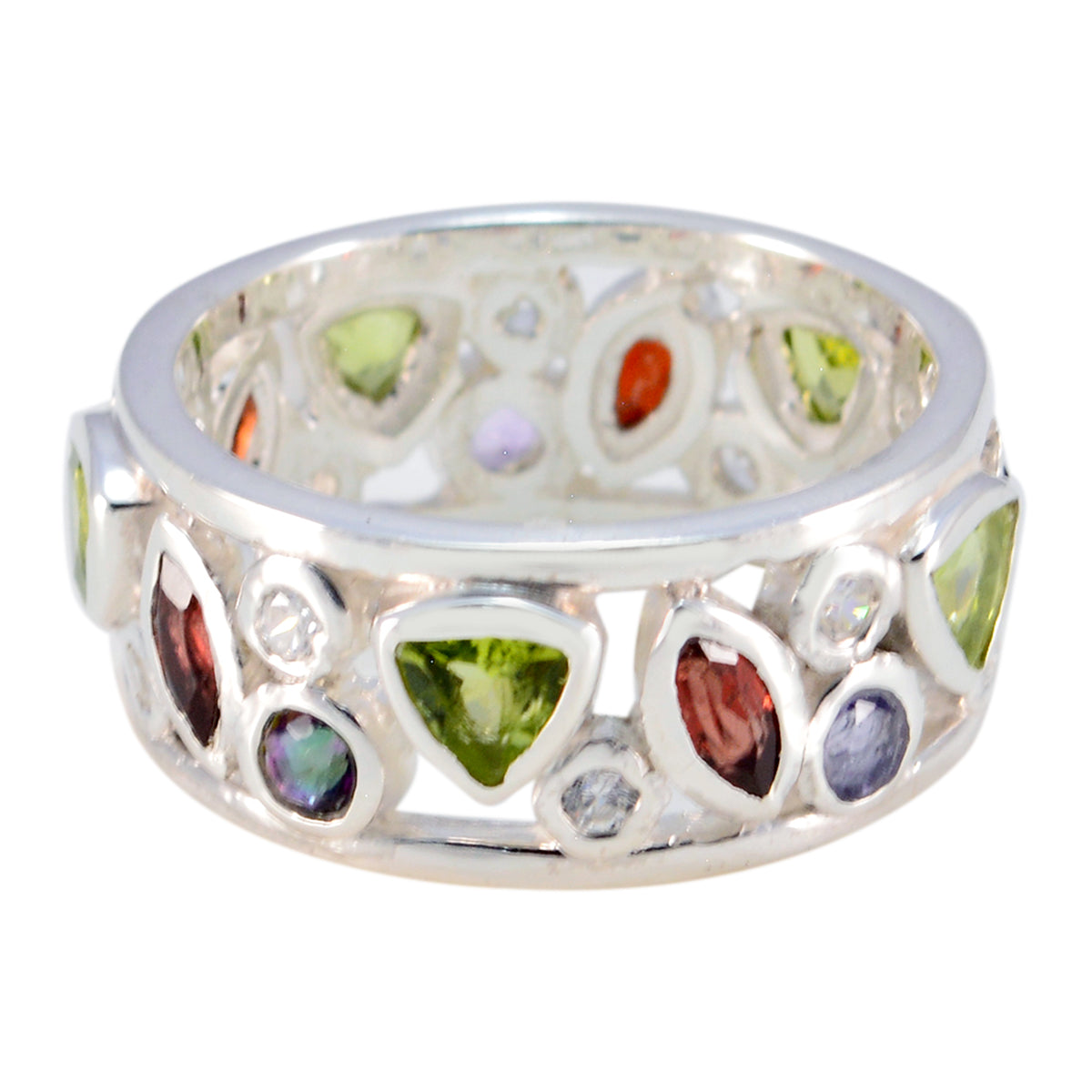 Katharina Eternity multicolor multiple Band Multi Stone Multicolor