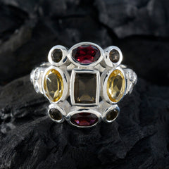 Evelyn Cocktail multicolor Navratna Ring