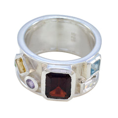 Ángeles Abstract multicolor Hexa Band Multi Stone Multicolor