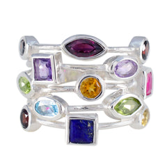 Grace Cocktail multicolor multiple Ring Multi Stone Multicolor