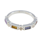Yan Trendy multicolor quarter Band Multi Stone Multicolor
