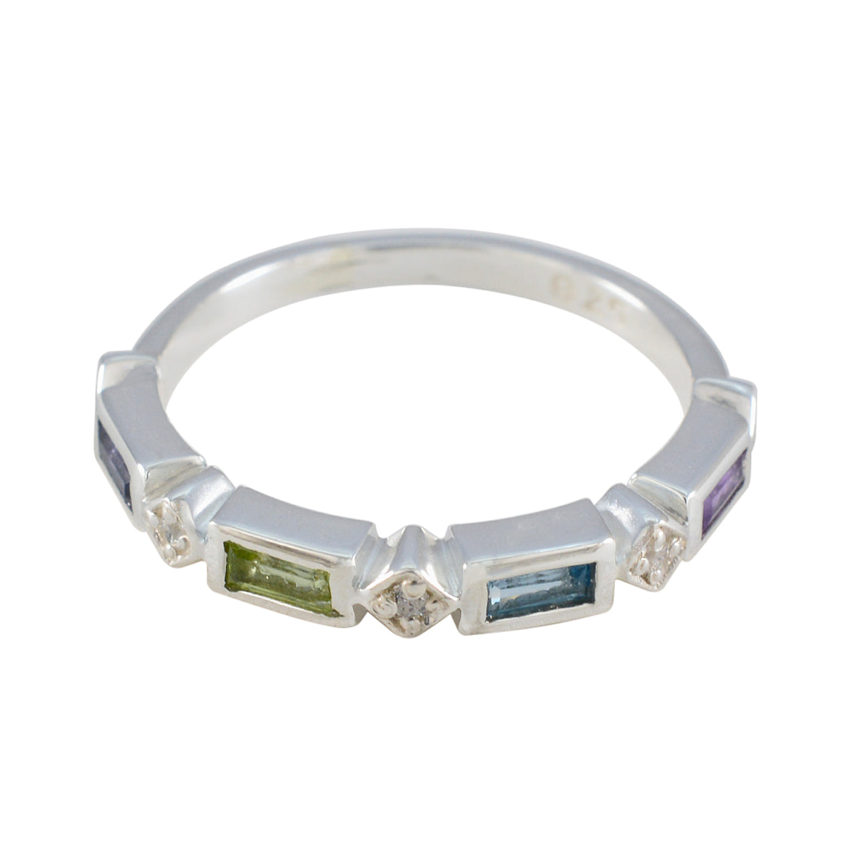 Ying Trendy multicolor quarter Band Multi Stone Multicolor