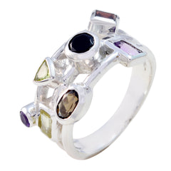 Ana Multicolor Cocktail Ring with Gemstone Accents Multi Stone Multicolor