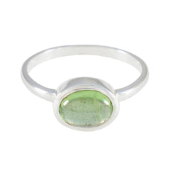Hina Contemporary Green Solitaire Ring Peridot Green