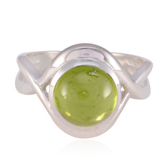 Micaela Luxurious Green Solitaire Ring Peridot Green