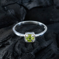 Haruka Abstract Green Solitaire Ring
